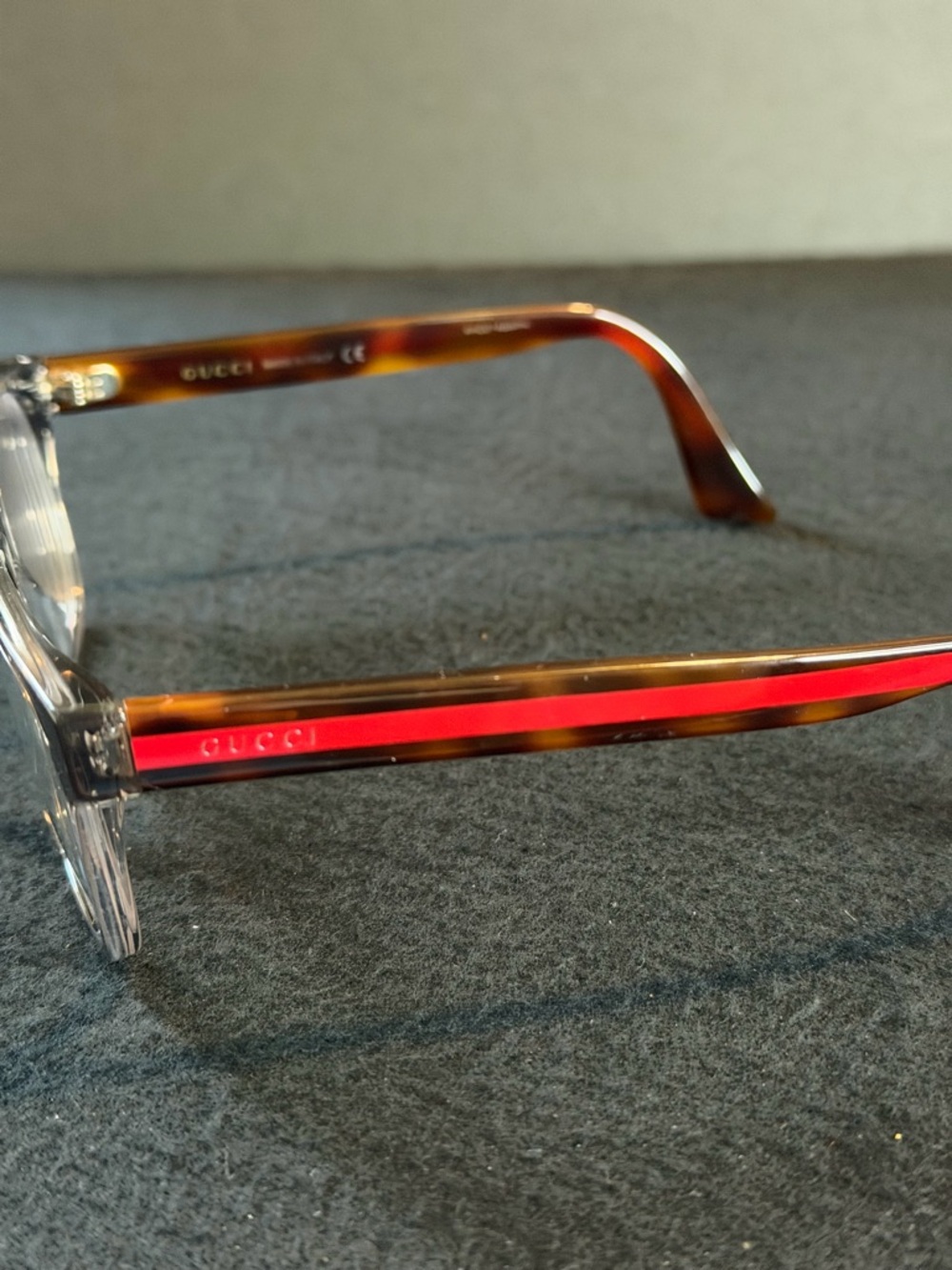 Gucci Clear Frame Glasses - Authentic Embossed - Picture 11 of 14